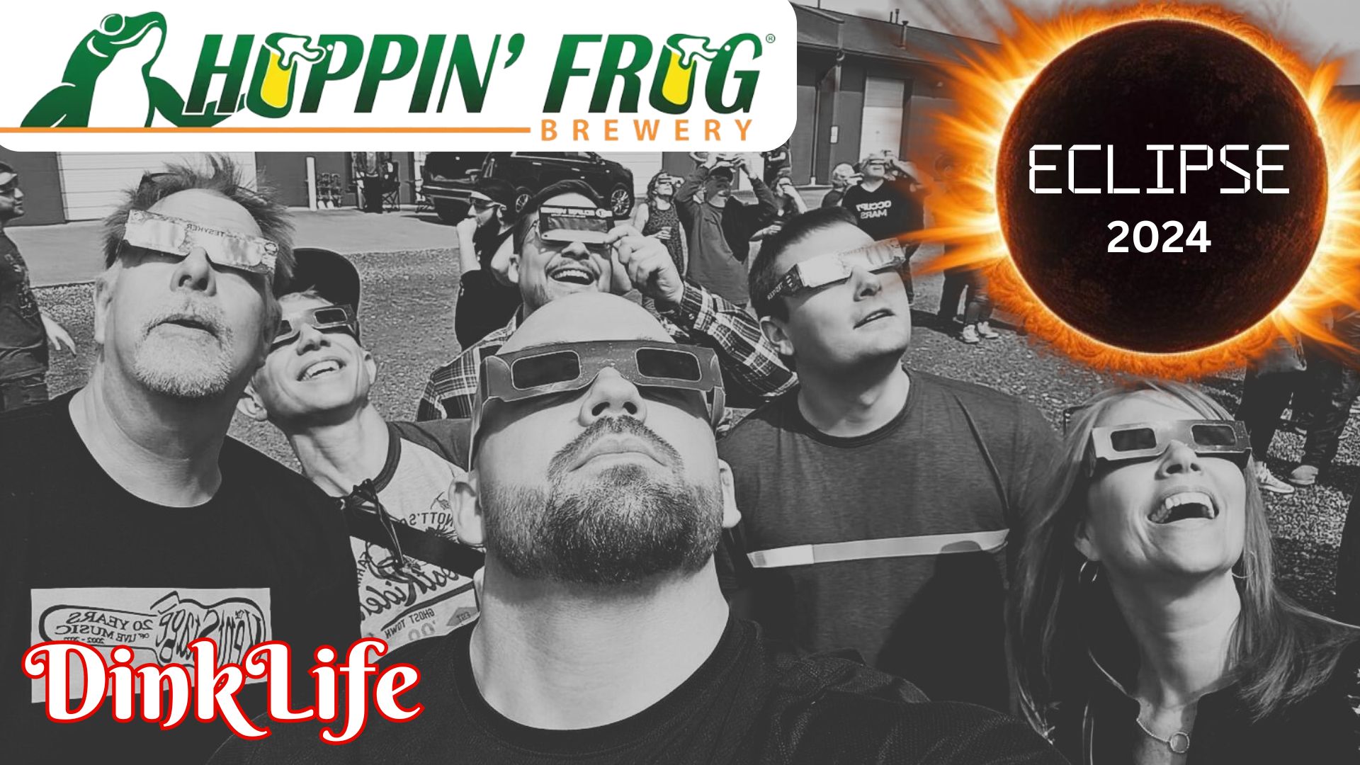 Watching the 2024 Total Solar Eclipse at Hoppin’ Frog Brewery Akron, Ohio